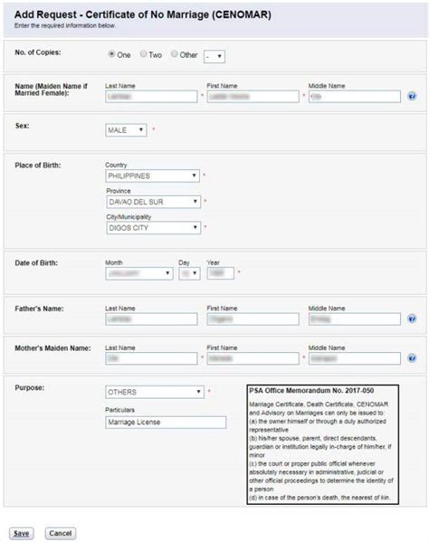 cenomar online application|Requesting for a Civil Registry Document .